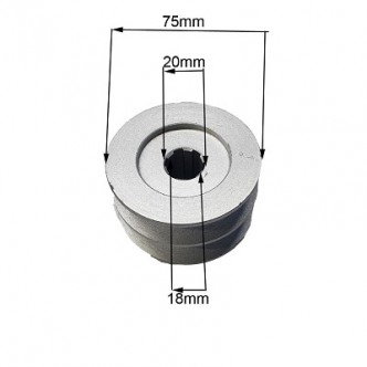 Fulie cu caneluri motosapa Dac 7009K, 7000K, 6500K, 6000K, Ruris 7088, Gigant 6048, Zimbru 6568, 6559, 6544, 6538, 6530, 6529